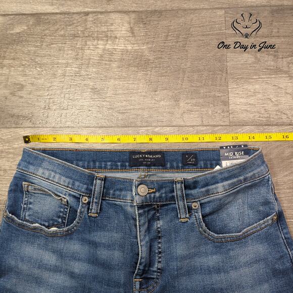 Lucky Brand Mid Rise Skinny Jeans Size 8 - Picture 3 of 6